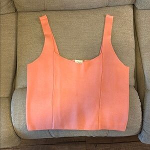 Abercrombie & Fitch Fitted Orange Pink Crop Tank